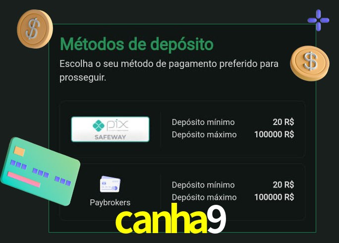 O cassino canha9 oferece uma grande variedade de métodos de pagamento